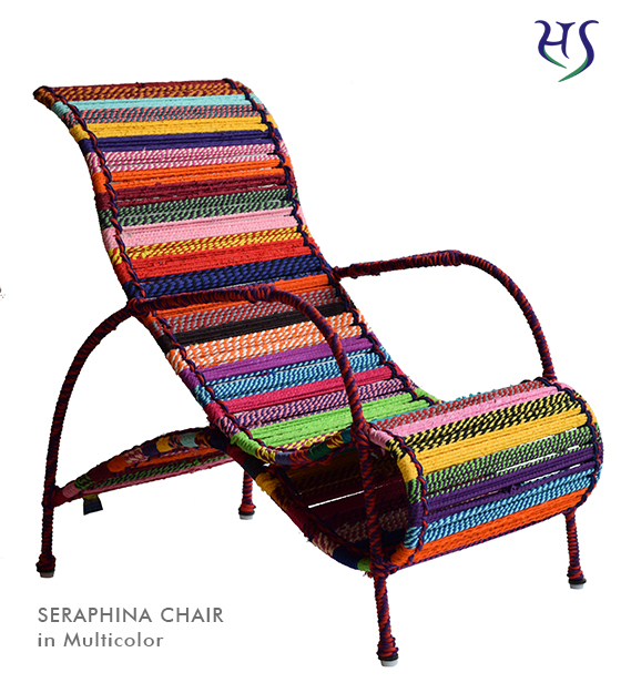Seraphina Chair in Multicolor Katran Collection by Sahil & Sarthak